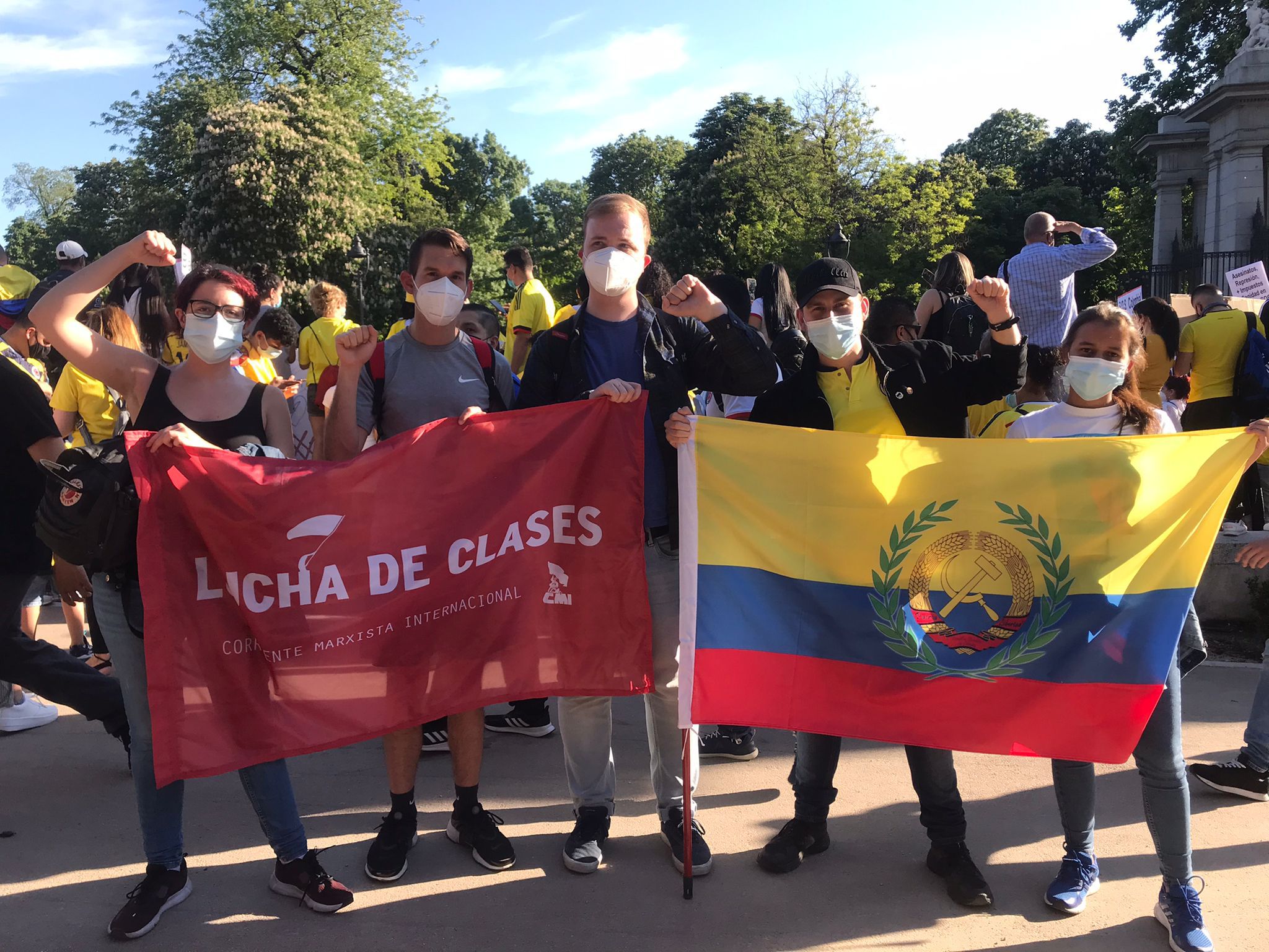 Concentraciones de solidaridad en España con el pueblo Colombiano