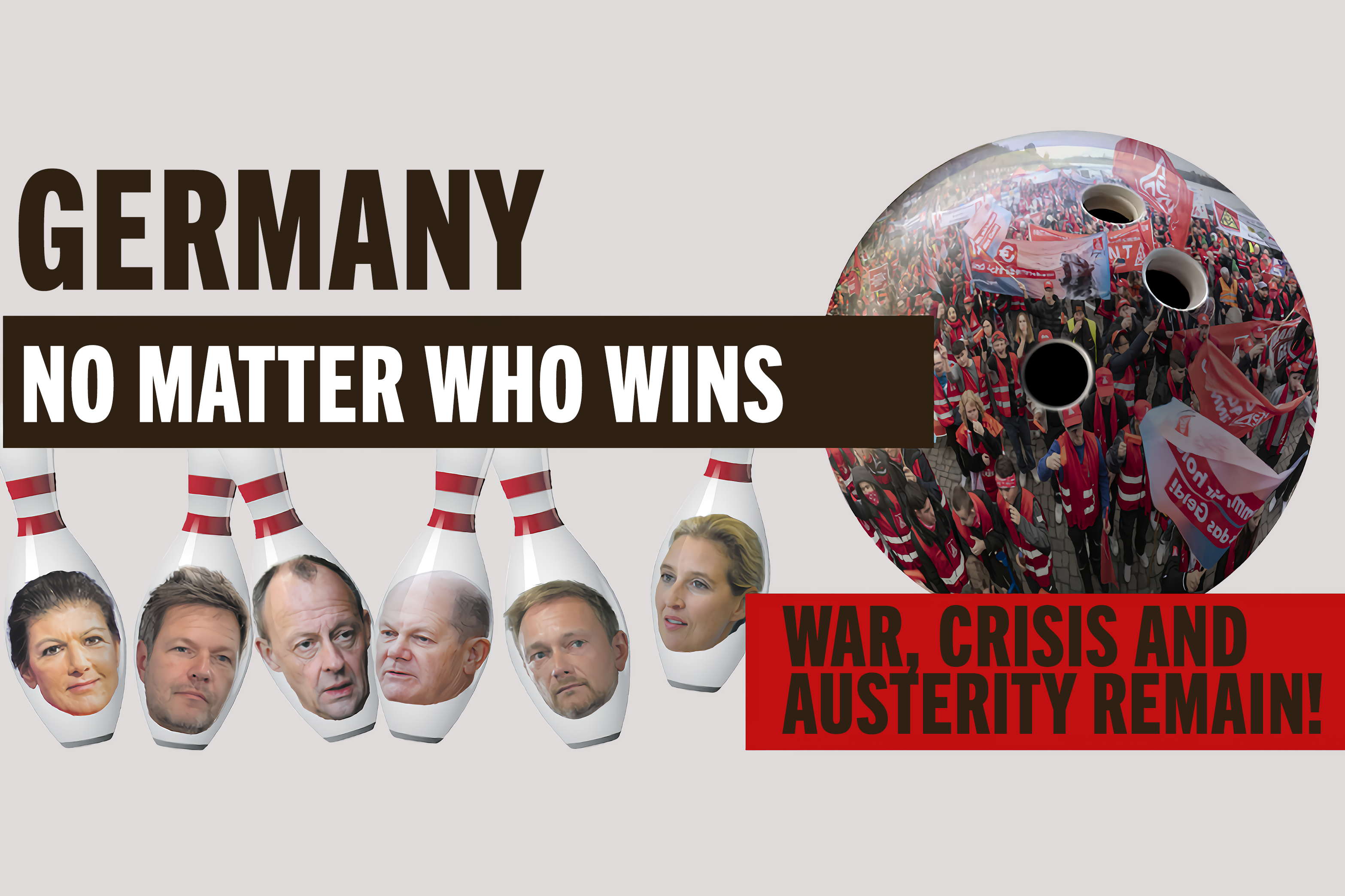 Elecciones alemanas: gane quien gane, ¡la guerra, la crisis y la austeridad persisten!