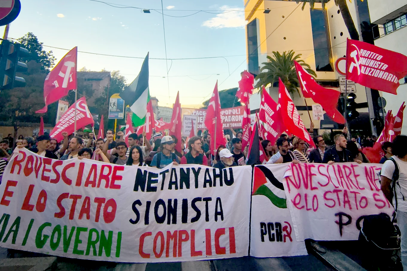 Los comunistas revolucionarios de Europa y más allá dicen: «¡Bloqueemos todo por Gaza! ¡Por un boicot obrero!».